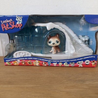 Littlest Pet Shop Polar Welpen Husky Hunde Lot #68 69 70 selten neu im Karton versiegelt 2005