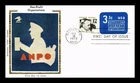 US COVER NON-PROFIT ORGANIZATIONS ENVELOPE FDC COMBO COLORANO SILK CACHET