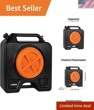 Brand New 15 Quart Drain Pan with Screw Cap in Blue Color and Leak-Free Feature