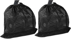 Black Nylon Mesh Pump Barrier Bag, 2 Pack 17.7"X17.7" for Pond Biological Filter - Picture 1 of 7