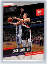 2017-18 Panini Prestige Zach Collins RC #160 Rookie Card NBA Portland Basketball. rookie card picture