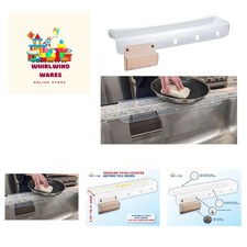 Lightweight Kitchen Sink Edge Protector - Fits 3.75-4" Wide With Sponge Holder