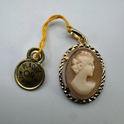 Pendentif Camée Plaque Or  - Ancien Stock De Bijoutier - Photo 1/2