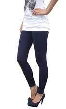Ankle Length Women Leggings Viscose Stretch NAVY Size 8 10 12 14 16 18 20 22 24