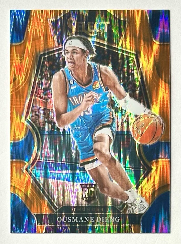 2022-23 Select Ousmane Dieng Orange Flash Prizm Refractor Rookie SP RC #190 OKC