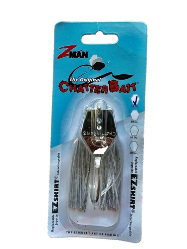 z man White jack hammer Chatterbait 3/8 oz Evergreen custom bladed