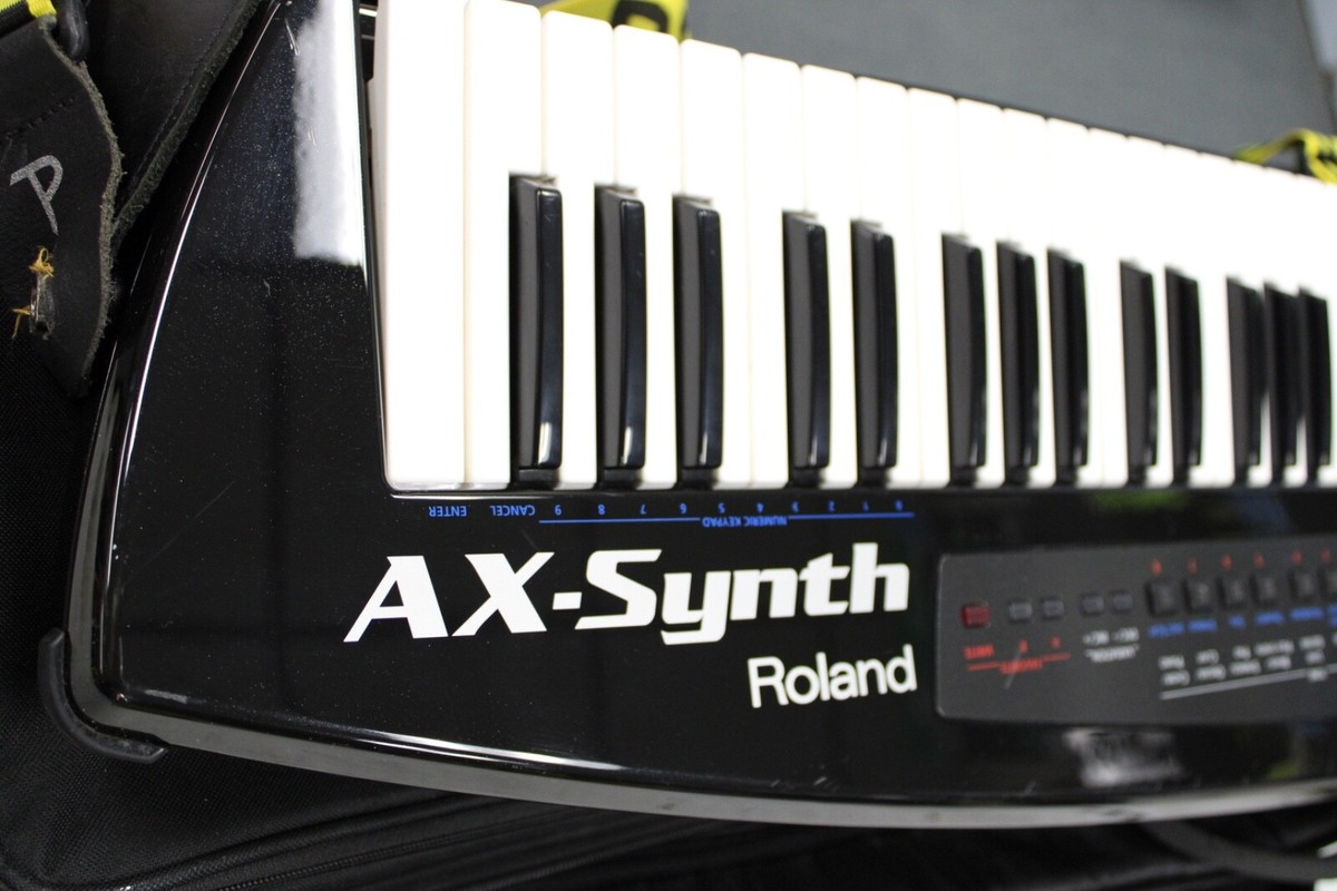 鍵盤楽器 Roland AX-Synth Synthesizer Roland AX-Synth 49-Key Black Shoulder Keyboard Synthesizer