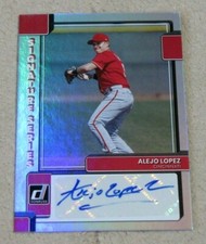 2022 Donruss Signature Series #SS-AL Alejo Lopez Auto - Cincinnati Reds