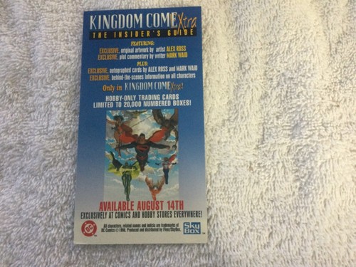 Superman Kingdom Come Extra Unnumbered Promo Card 1996 Skybox DC Comics - Picture 4 of 6