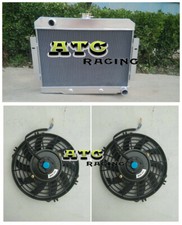 3 Row Aluminum Radiatorfan For 1972-1986 Jeep Cj5 Cj6 Cj7 Chevy Conversion 350