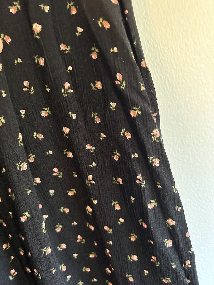 forever 21 black floral maxi dress - Size Small | eBay