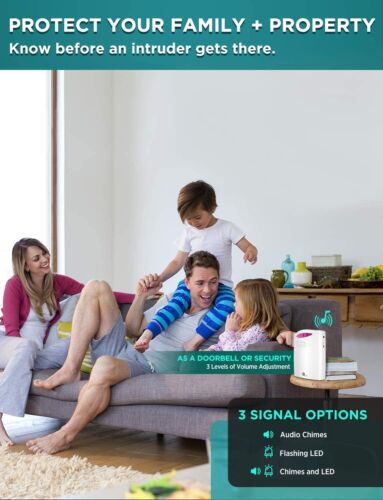 Driveway Alarm Wireless Outside Motion Sensor Weatherproof Infrared 1000FT - Picture 8 of 12