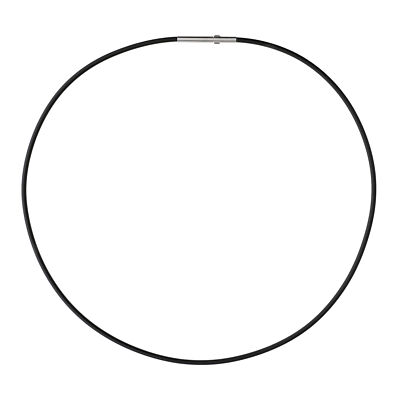 Ernstes Design Kautschukseil KS2C 2,0 mm Clic-Verschluss Kautschuk Edelstahl