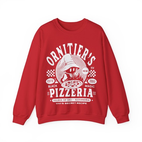 The Ornitier Pizzeria Grunge Crewneck Sweatshirt. Final Fantasy IX Video Game. - Picture 2 of 14
