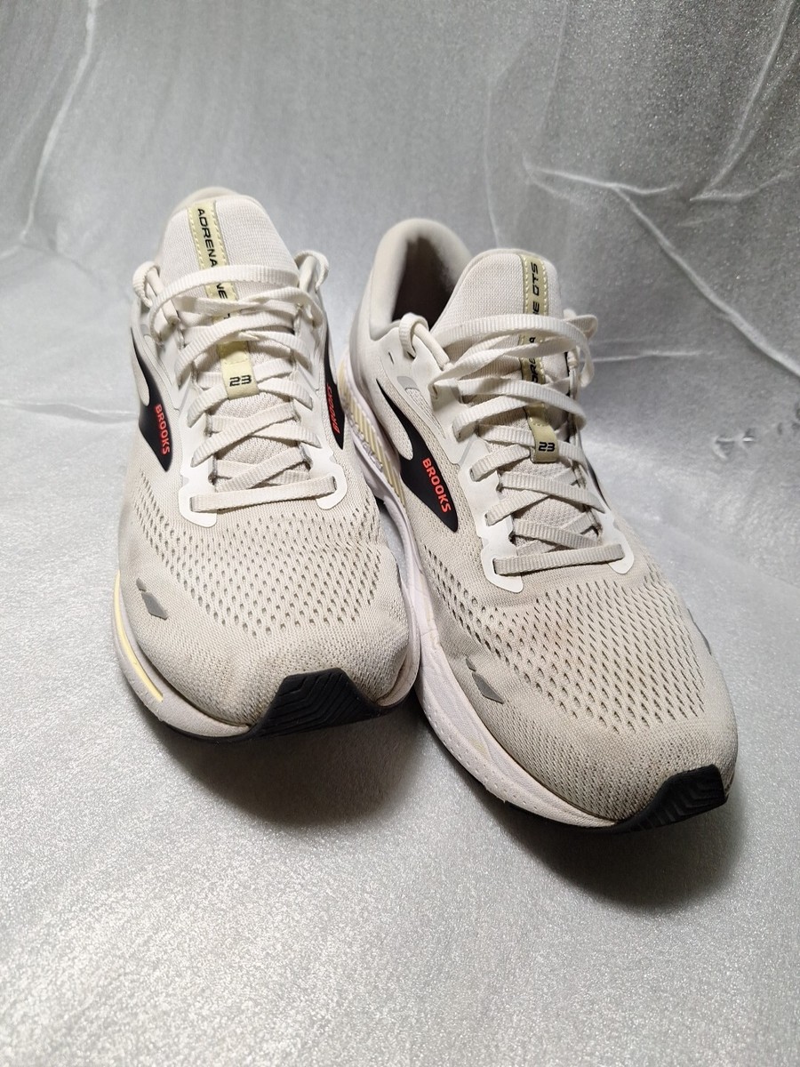 Brooks Mens Size 11.5 Adrenaline GTS 23 1103911D115 White Running Shoes Sneakers Size 11.5 - Brooks Adrenaline GTS 23 Oyster Alloy for sale  main image 4