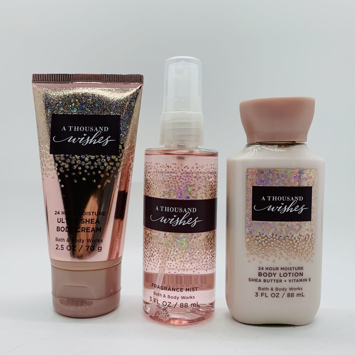 BATH & BODY WORKS A THOUSAND WISHES TRAVEL SIZE MIST 3oz+