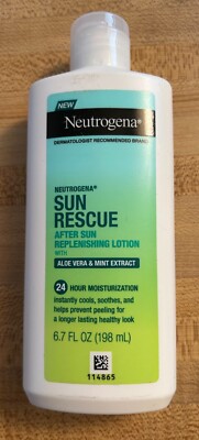 Neutrogena Sun Rescue After Sun Replenishing Lotion with Aloe Vera 6.7 oz NEW