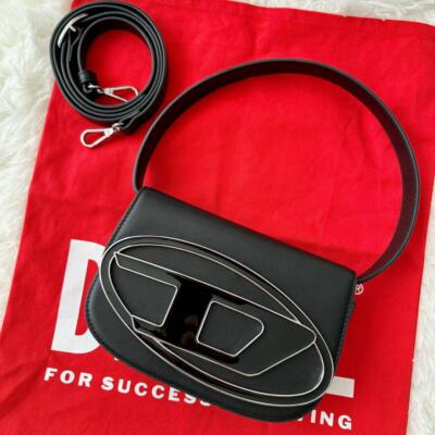 DIESEL◆メタルロゴ: archive l logo handbag Diesel Women Archive Metal Logo Shoulder Bag Y2K 7 Casual