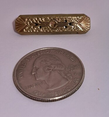 Antique Victorian Dainty Taille d Epergne Momento Mori Mourning Bar Brooch