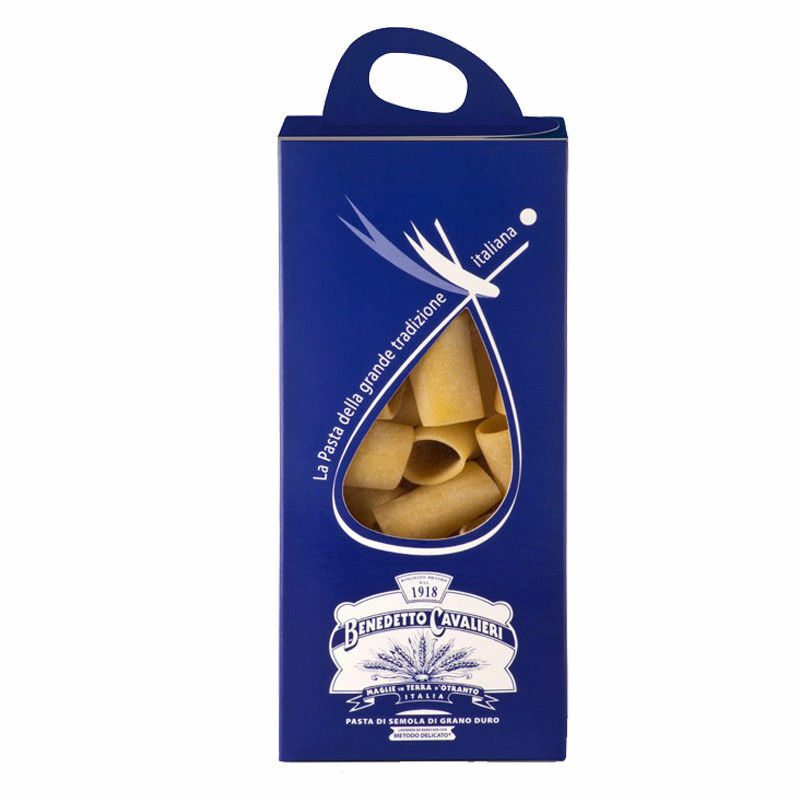 PASTA B.CAVALIERI - PACCHERI - 4 pieces of 500gr (2Kg) ARTISAN DURUM WHEAT PASTA