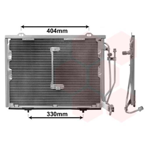 VAN Wezel Kondensator Klimaanlage FüR Mercedes-Benz CLK C208 A208 W202-image