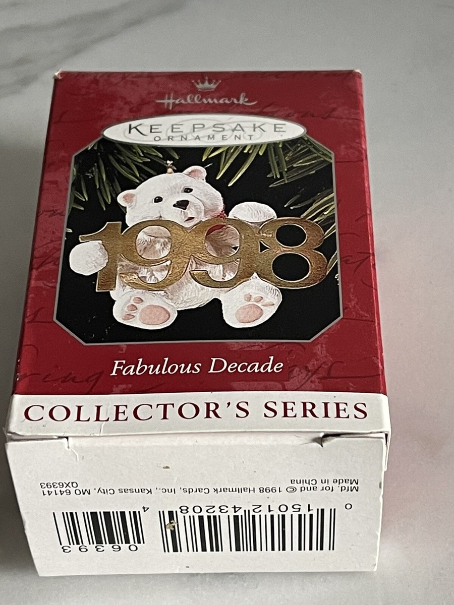 FABULOUS DECADE Polar Bear 1998 Hallmark Christmas Keepsake