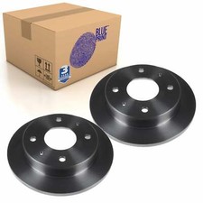 Pair of Front Brake Disc Fits Hyundai Atos Atoz Blue Print ADG04324