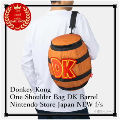Donkey Kong One Schultertasche DK Barrel Nintendo Store Japan NEU kostenloser...