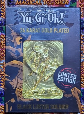 Yugioh Black Luster Soldier Limited Edition 24 Karat Gold Plated