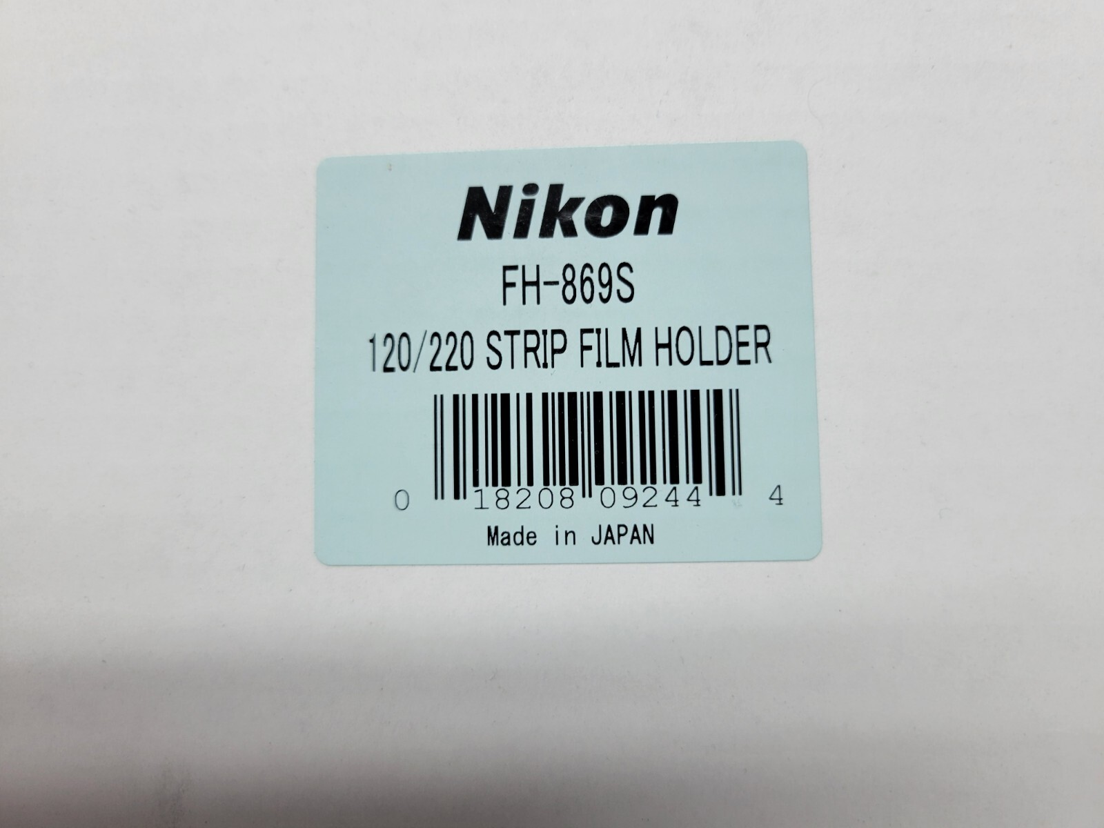 Nikon FH869S 120 220 Medium Format Film Holder for Super Coolscan 8000