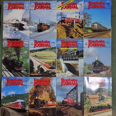 Eisenbahn Journal 1991 Januar-Dezember 1-12 Railway Magazine  12x Issues