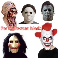 Halloween Latex Mask Horror Face Cosplay Masks Full Head Props Decoration