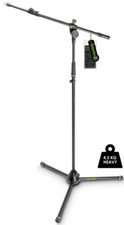 Gravity MS 4322 B Heavy Duty Microphone Stand, Tripod, 2-Point Telescopic Boom