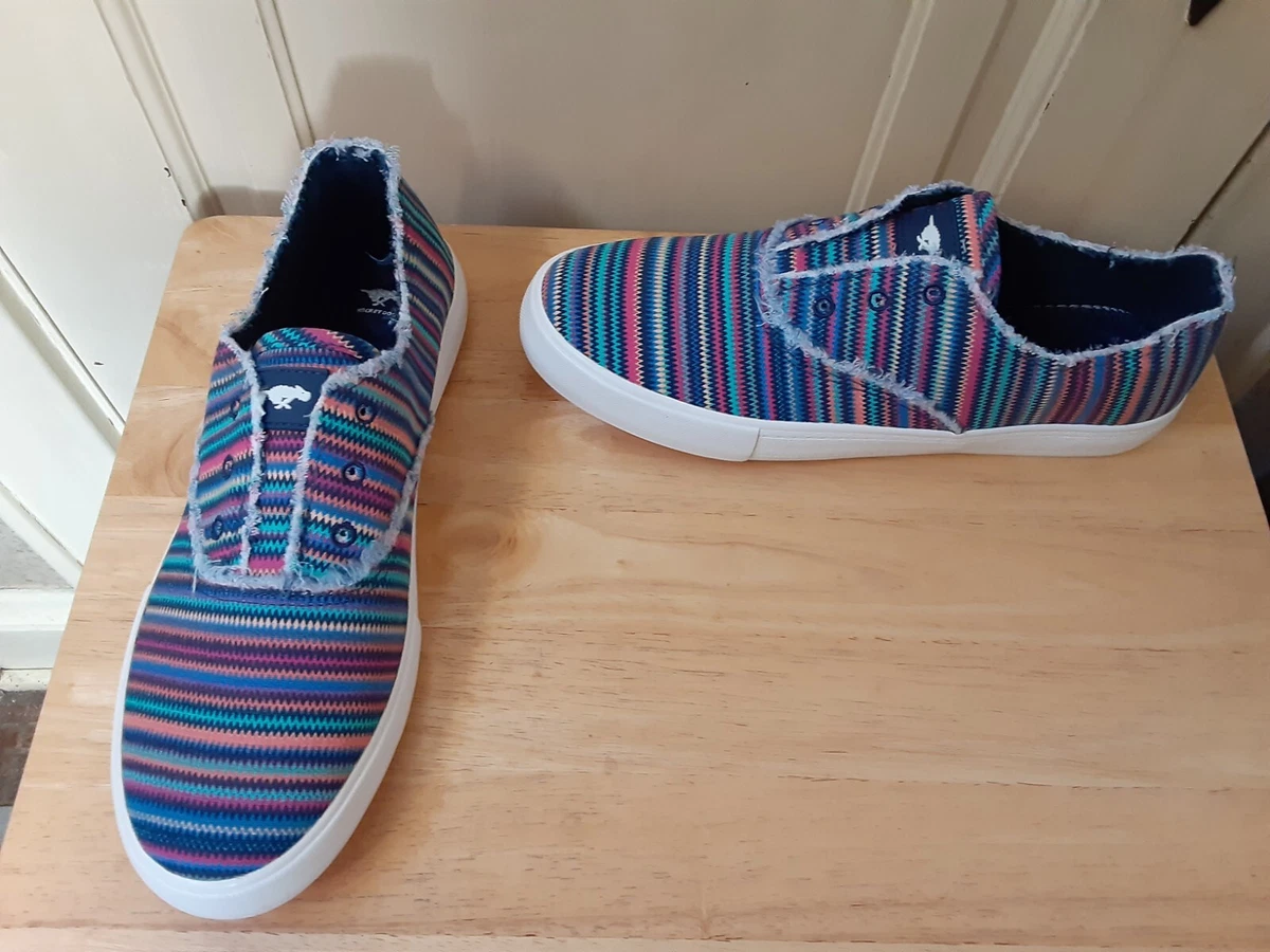 Rocket Dog Afina Stark Stripe Cotton Sneakers Size 11 M NEW IN BOX