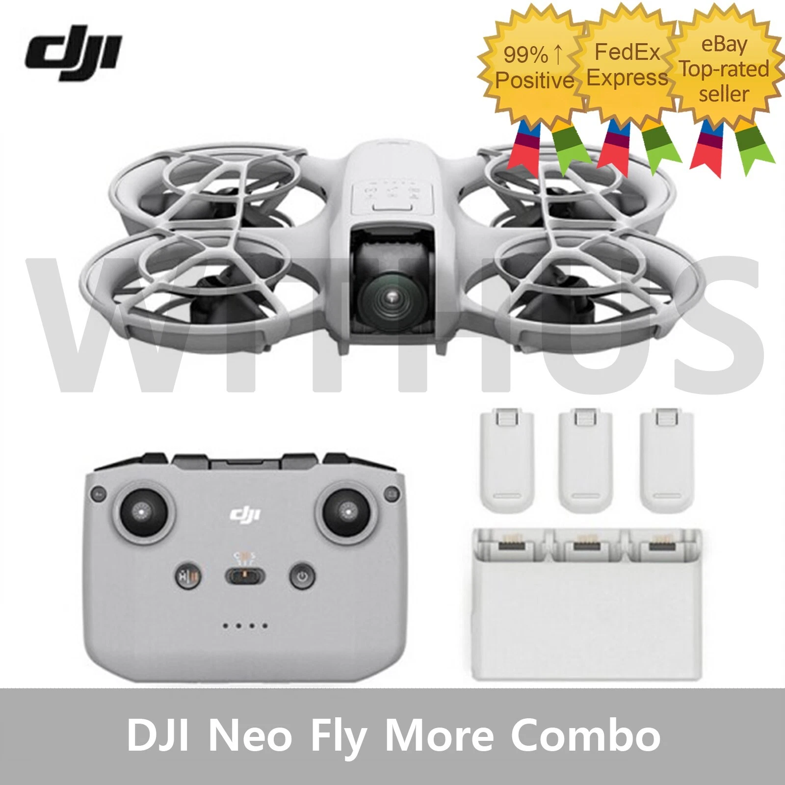 DJI Neo Fly More Combo Drone (3 Batteries) + DJI N3 Controller No