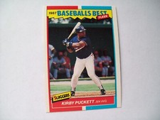 KIRBY PUCKETT MINNESOTA TWINS 1987 FLEER BASEBALL'S BEST #31 MLB BASEBALL HOF