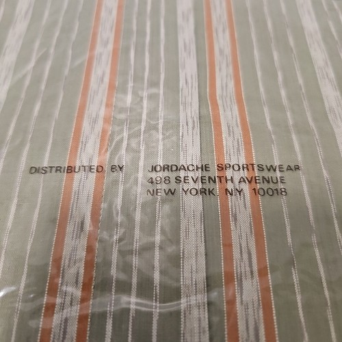 Jordache Striped Short Sleeve Shirt Casual Button Down Men’s M New Vtg - Picture 6 of 10