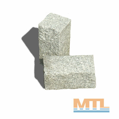 Palisade Granit Naturstein Hellgrau ~ 25 bis 200 x 12 x 12 cm