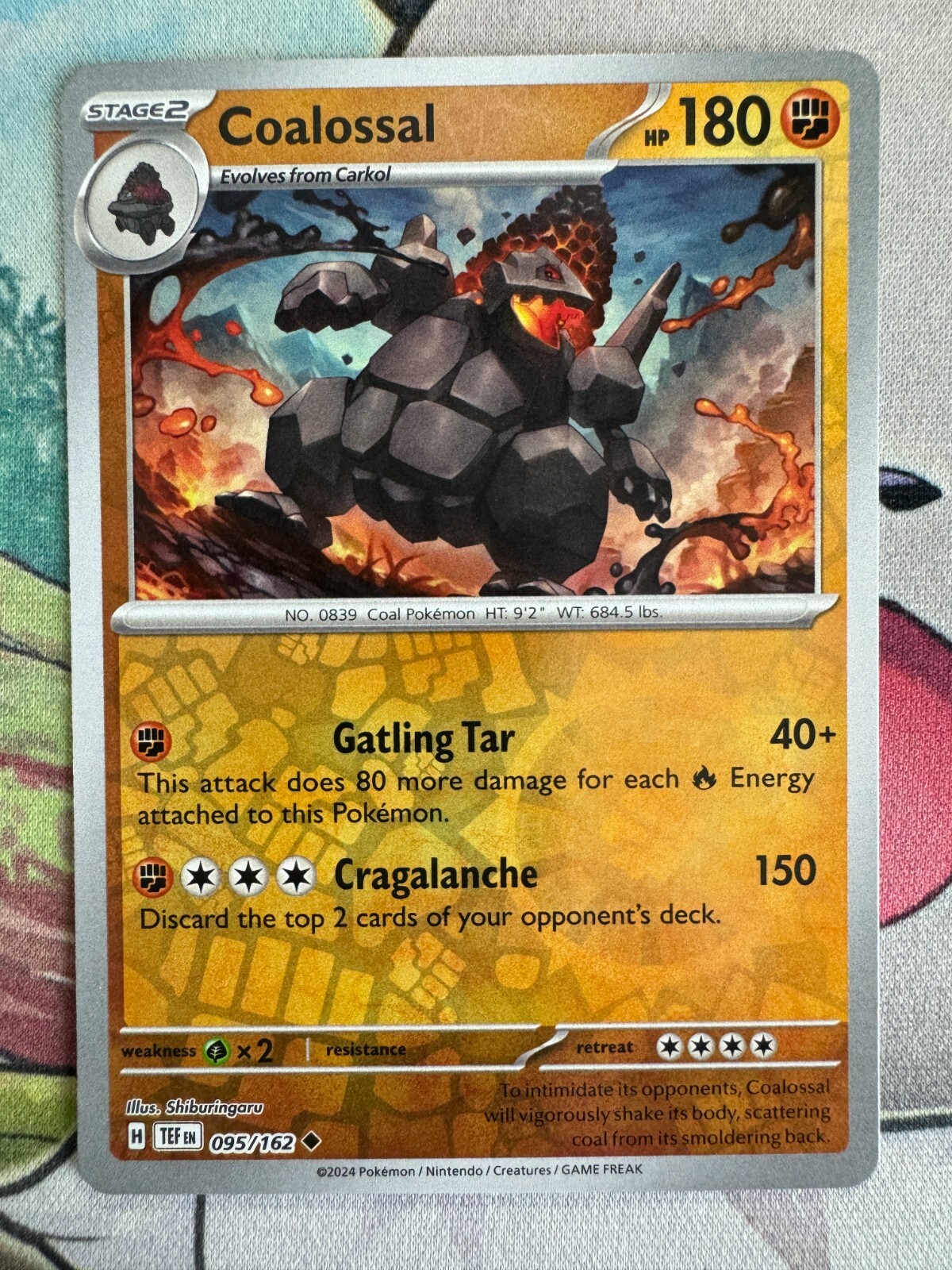 Coalossal Reverse Holo English Pokemon TCG BKBS707
