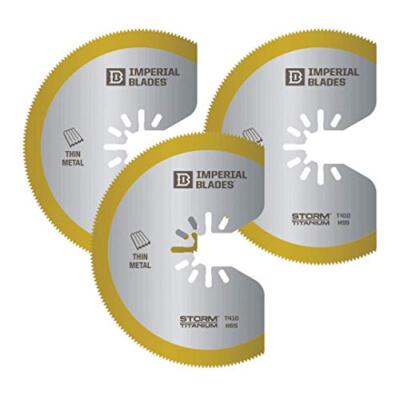 Imperial IBOAT410-3 One Fit 3-1/8'' Storm Titanium Thin Metal Segment Blade, 3PC