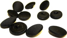 DJ Dinner Jacket Tuxedo Buttons. Black Satin (smooth or ribbed) covered button