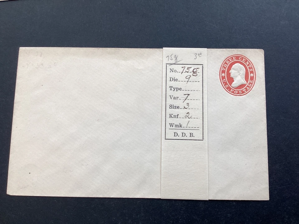 ICOLLECTZONE  US U26 S7 K20 Types 3, 4, 5, 6 Mint Entire Cover   (B400-32) - Image 2 of 4