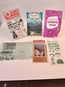 Vintage 1965 Colorado Visitors Maps Directories And Information Brochures