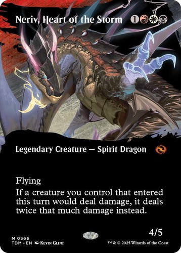 Elspeth, Storm Slayer MTG Borderless Non-Foil Tarkir: Dragonstorm