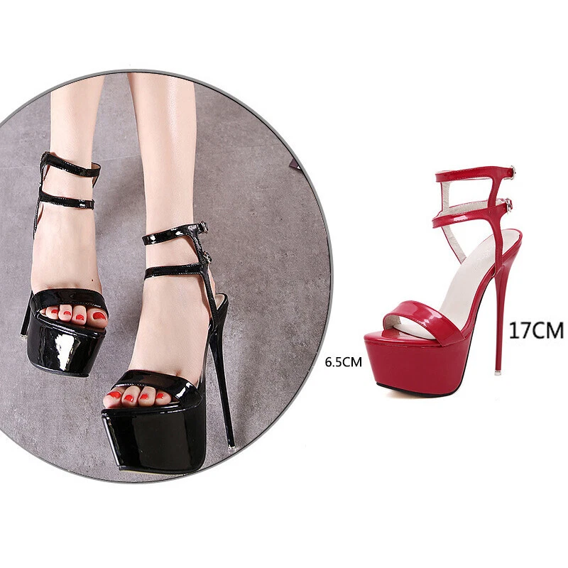 Sexy Ladies Up High Heels Sandals Womens Peep Toe Platform Shoes Pumps Plus Size - Bild 4 von 4