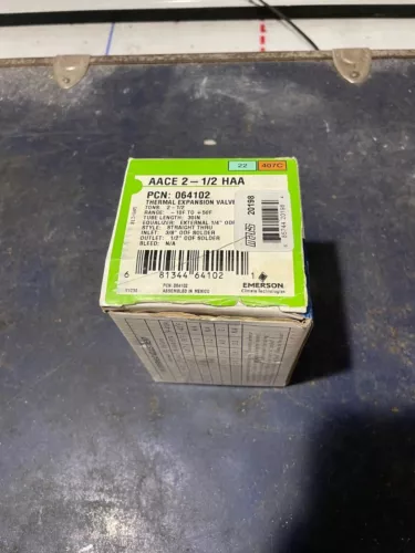 Emerson Climate Thermostatic Expansion Valve 064102 AACE212HAA TXV R-22 R-407C