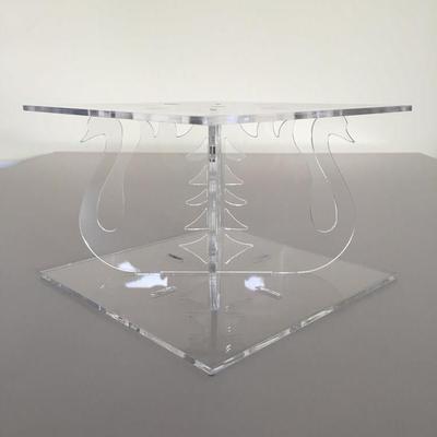 Swan Design Square Cake Pillars / Cake Separators - Many Colours Available