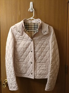pink burberry jacket