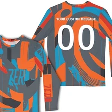 CUSTOM Name & Number Moto Jersey Riding Shirt
