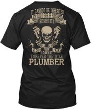Plumber T-Shirt Made in the USA Size S to 5XL